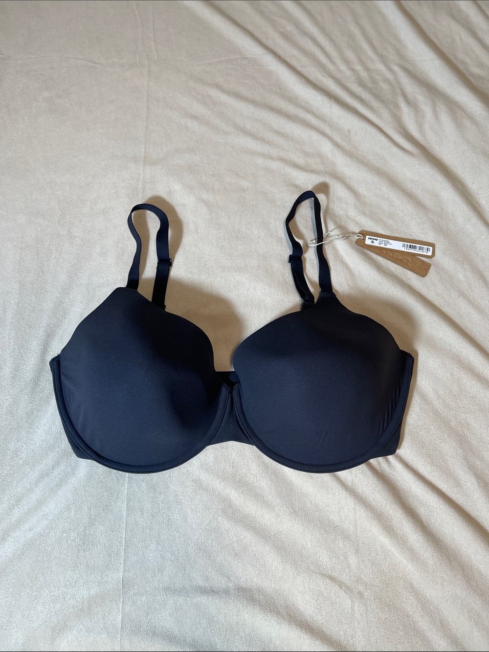 SKIMS Fits Everybody T-Shirt Demi Bra Onyx 38DD NWT